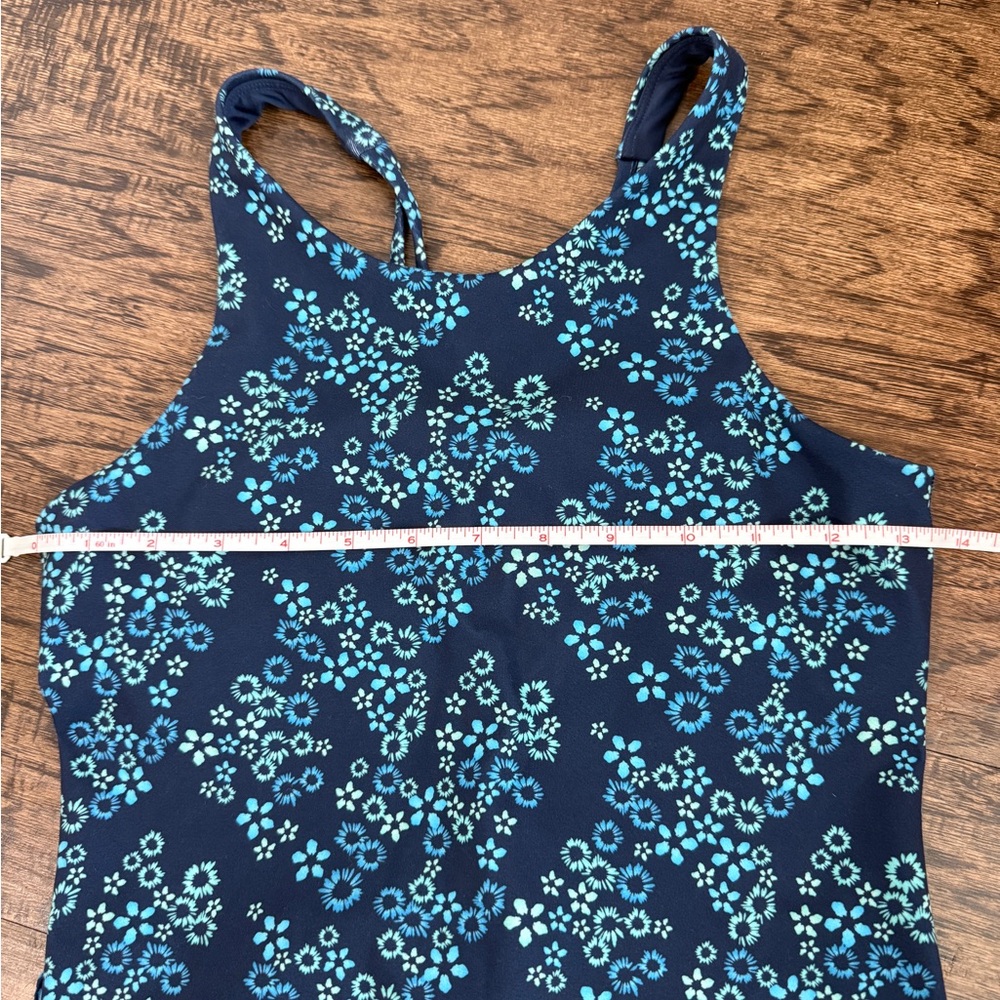 ALL IN MOTION Matching Set Shorts and Tank Top Athletic 2PC Set Blue Floral XS - Picture 9 of 11